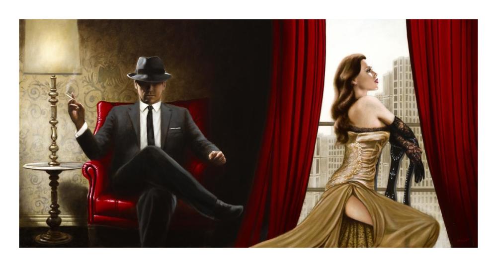 Black Tie, High Heels-Paper Art-26X14