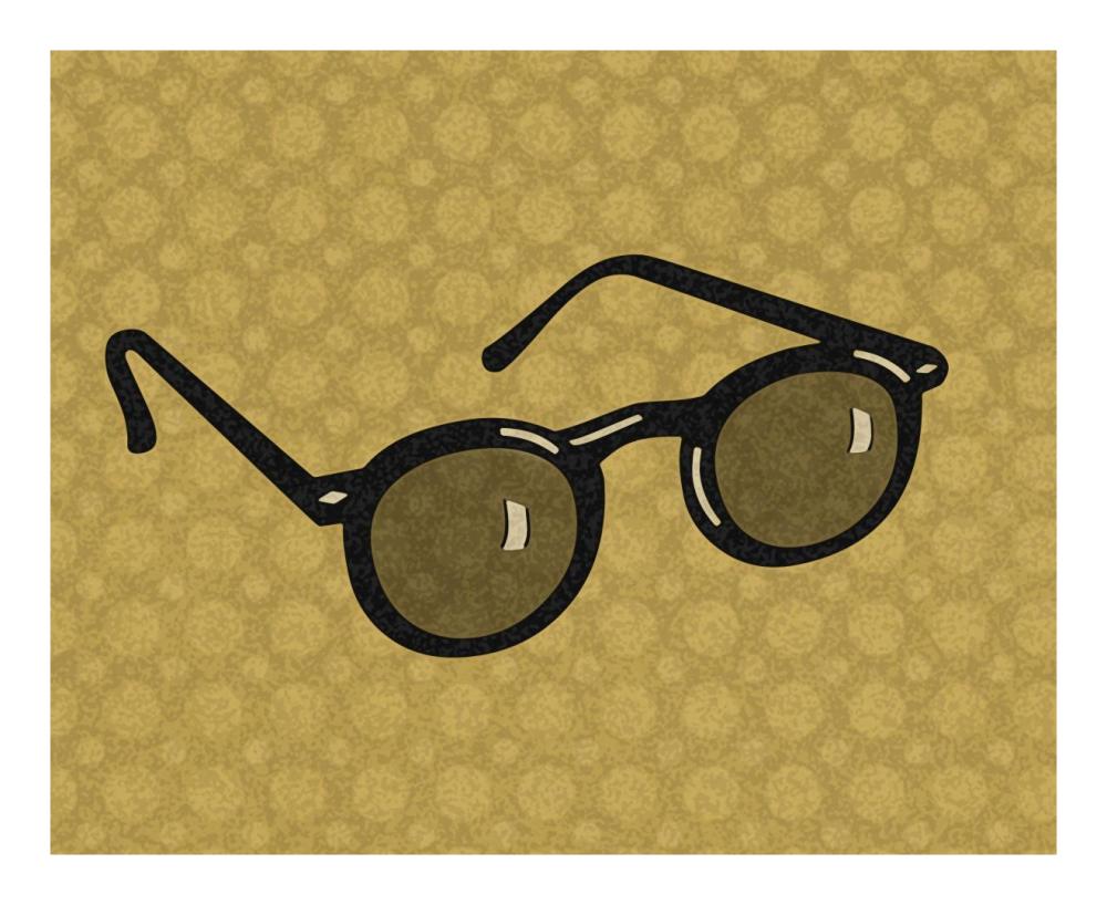 Clothing - Sunglasses-Paper Art-22X18