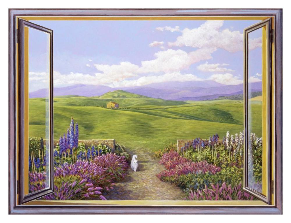 Paesaggio Toscano-Paper Art-18X14