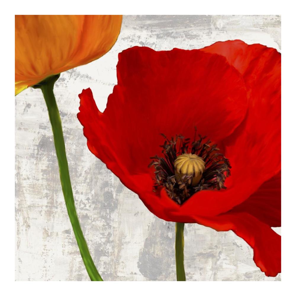 Summer Poppies I-Paper Art-20X20