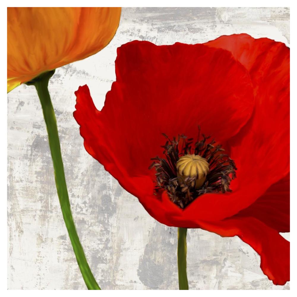 Summer Poppies I-Paper Art-42X42