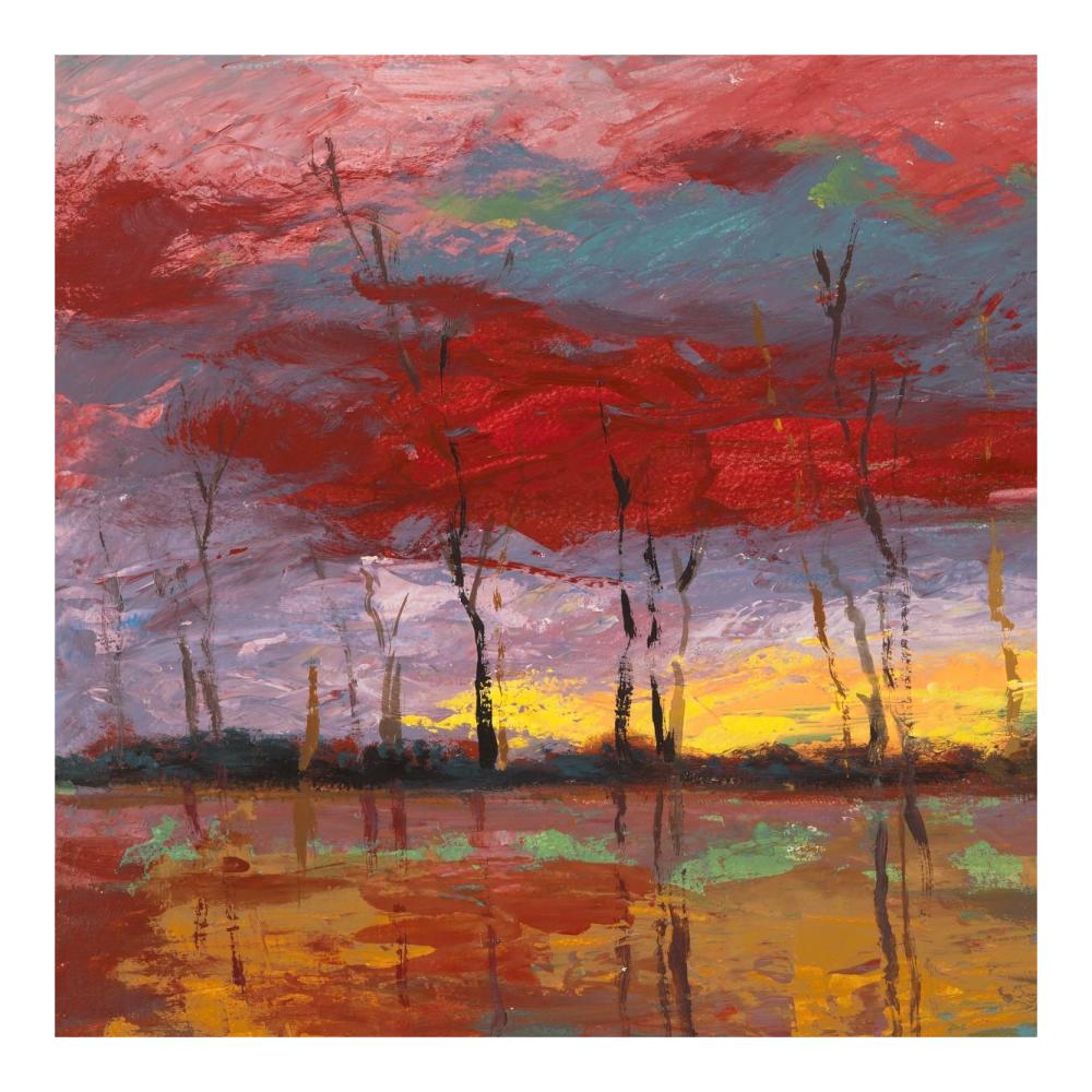 Tramonto Sul Bosco I-Paper Art-20X20