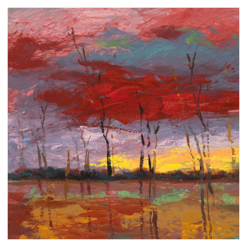 Tramonto Sul Bosco I-Paper Art-32X32