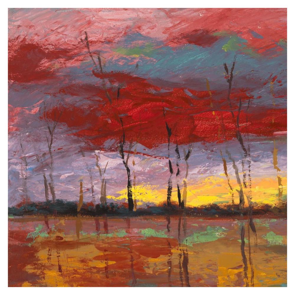 Tramonto Sul Bosco I-Paper Art-38X38