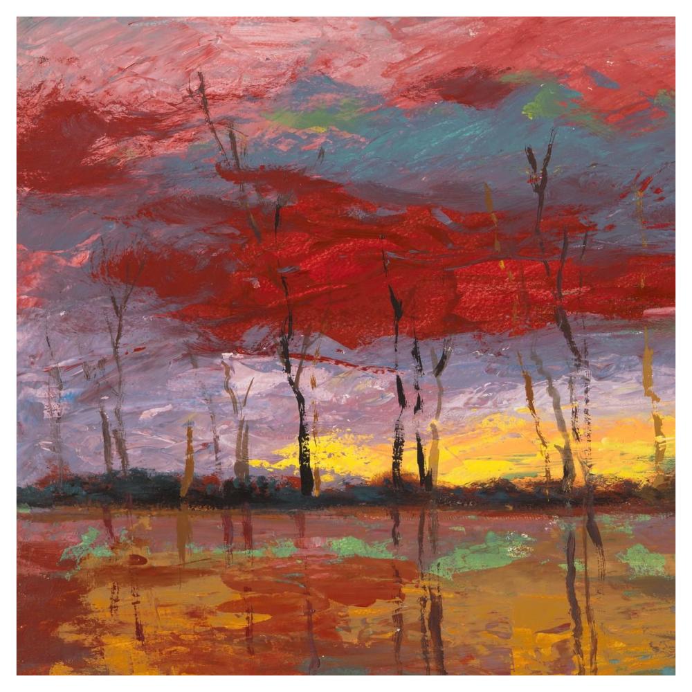 Tramonto Sul Bosco I-Paper Art-42X42