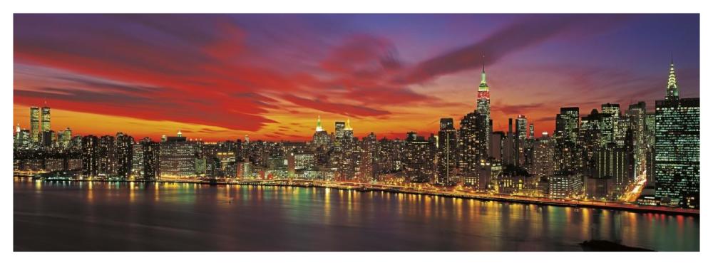 Sunset Over New York (Detail)-Paper Art-56X20