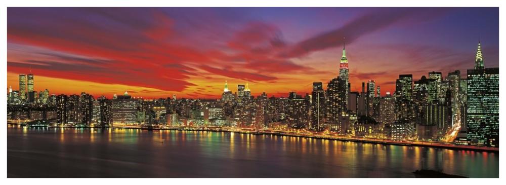 Sunset Over New York (Detail)-Paper Art-74X26