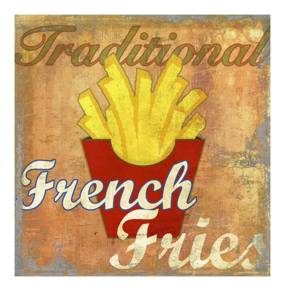 French Fries-Paper Art-20X20