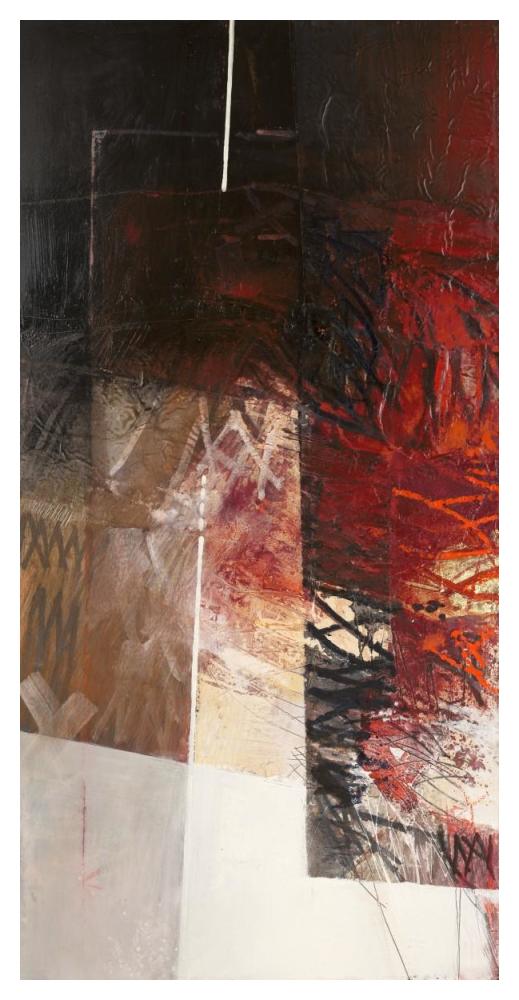Paesaggio I-Paper Art-26X50