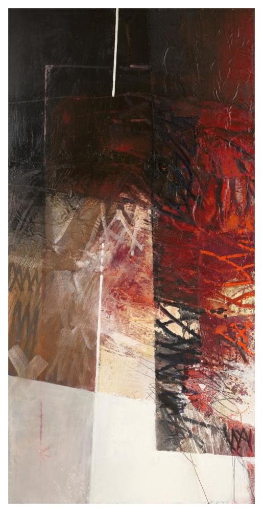 Paesaggio I-Paper Art-32X62