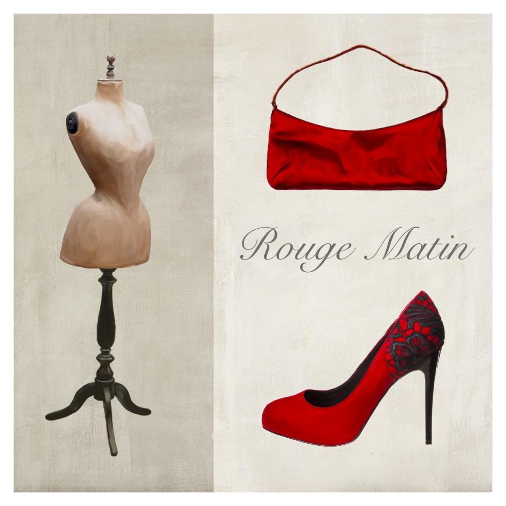 Rouge Matin-Paper Art-38X38