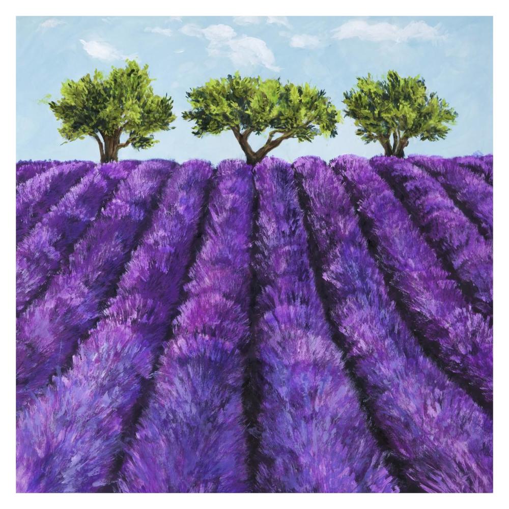 Filari Di Lavanda-Paper Art-32X32