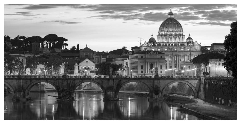 Night View At St. Peter'S Cathedral, Rome-Paper Art-62X32