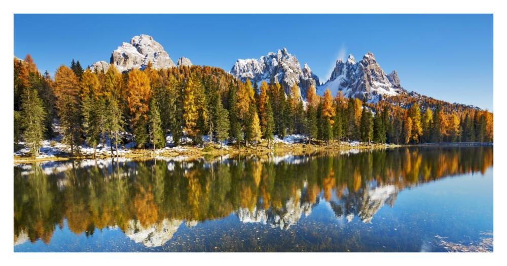 Lago Antorno And Misurina, Dolomites, Italy-Paper Art-38X20