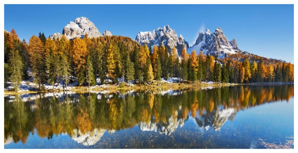 Lago Antorno And Misurina, Dolomites, Italy-Paper Art-74X38