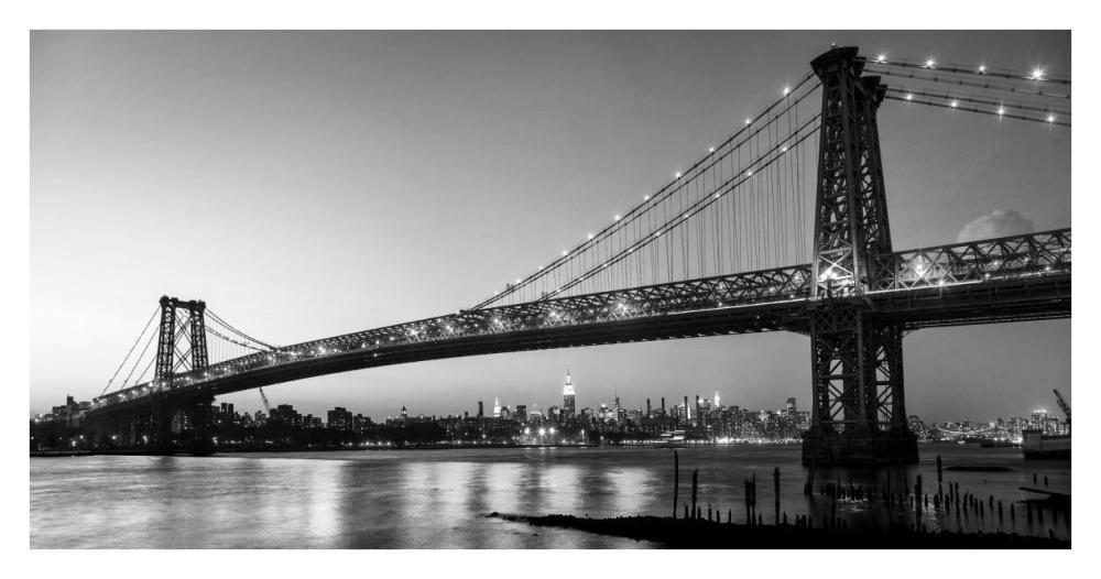 Queensboro Bridge And Manhattan From Brooklyn, Nyc-Paper Art-38X20