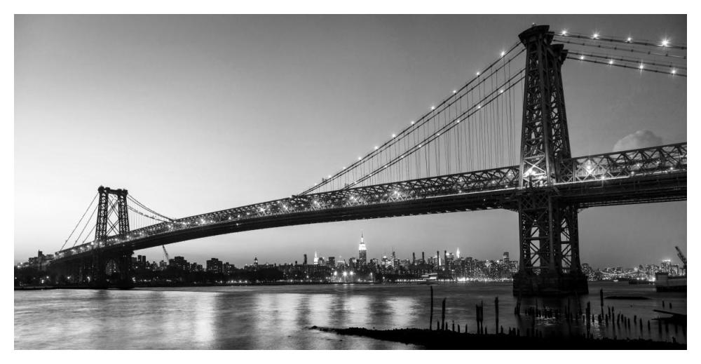 Queensboro Bridge And Manhattan From Brooklyn, Nyc-Paper Art-50X26
