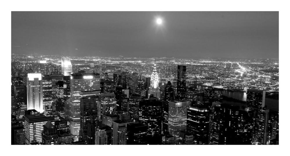 Aerial View Of Manhattan, Nyc-Paper Art-26X14
