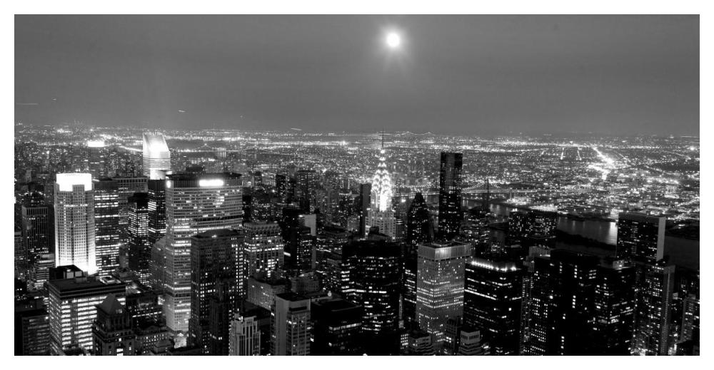 Aerial View Of Manhattan, Nyc-Paper Art-50X26