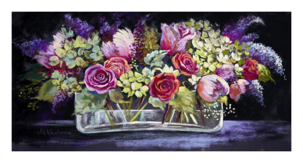Roses And Lilacs-Paper Art-26X14
