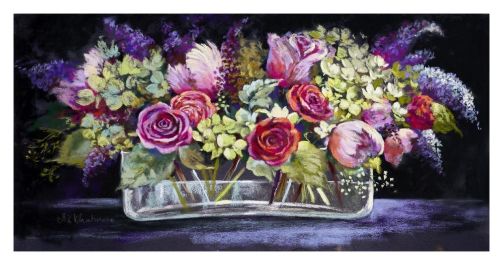 Roses And Lilacs-Paper Art-38X20