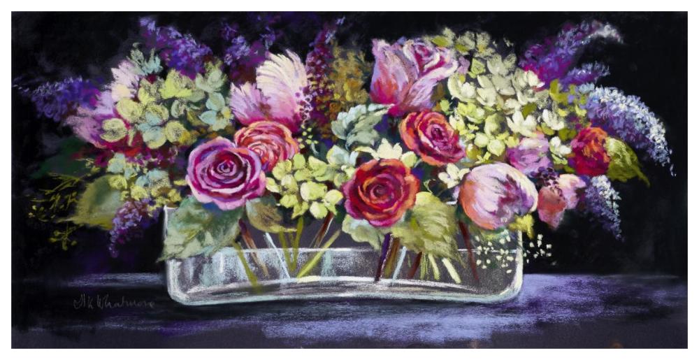 Roses And Lilacs-Paper Art-62X32