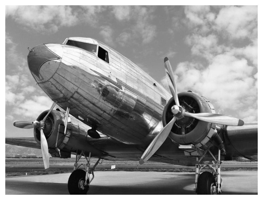 Dc-3 In Air Field, Arizona-Paper Art-50X38