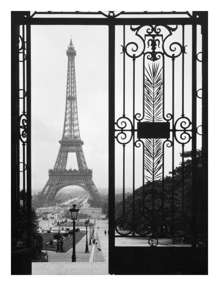 Eiffel Tower From The Trocadero Palace, Paris-Paper Art-20X26