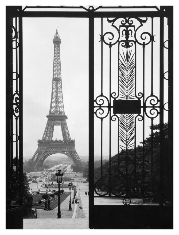 Eiffel Tower From The Trocadero Palace, Paris-Paper Art-32X42