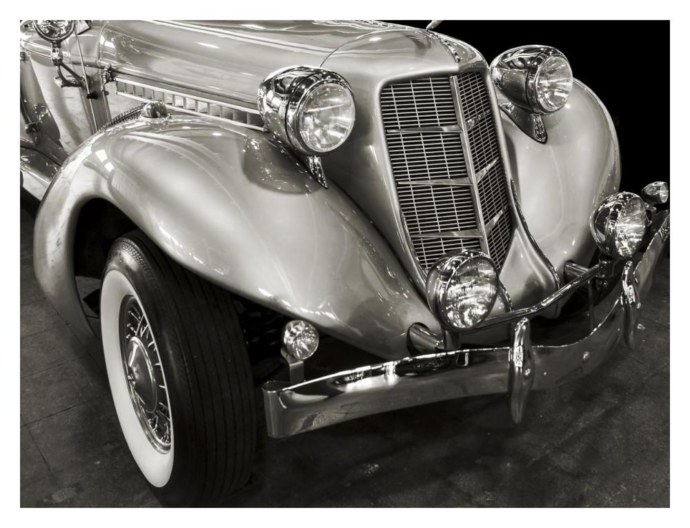 Vintage Roadster-Paper Art-18X14