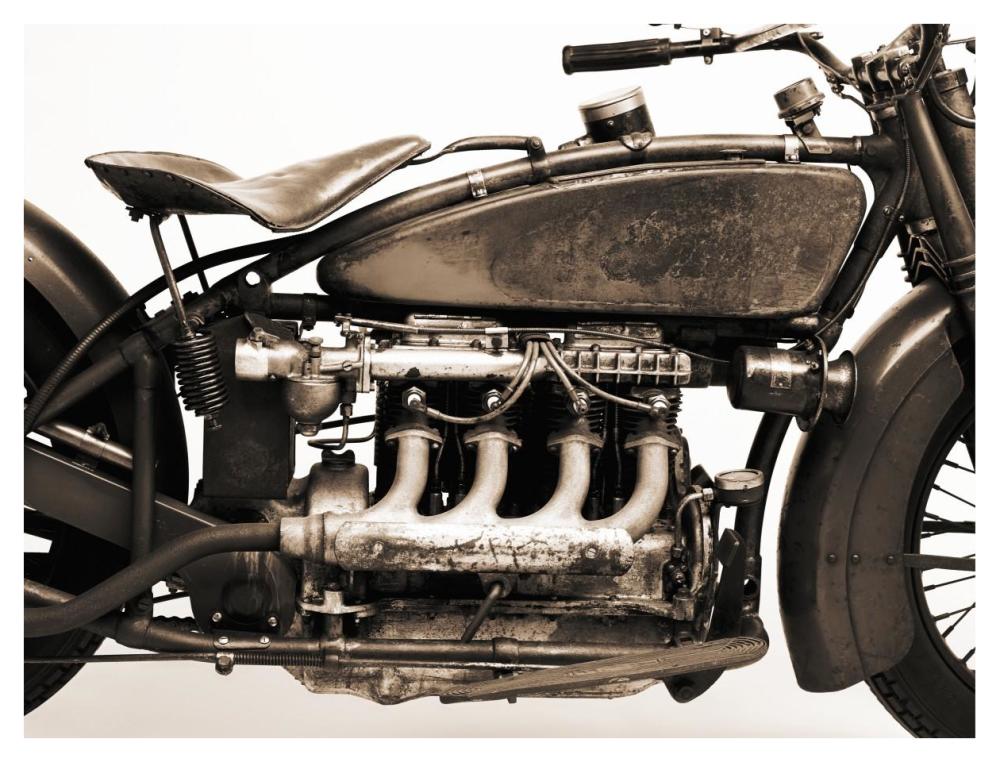 Detail Of 4 Cylinder Indian Ace, 1929-Paper Art-42X32