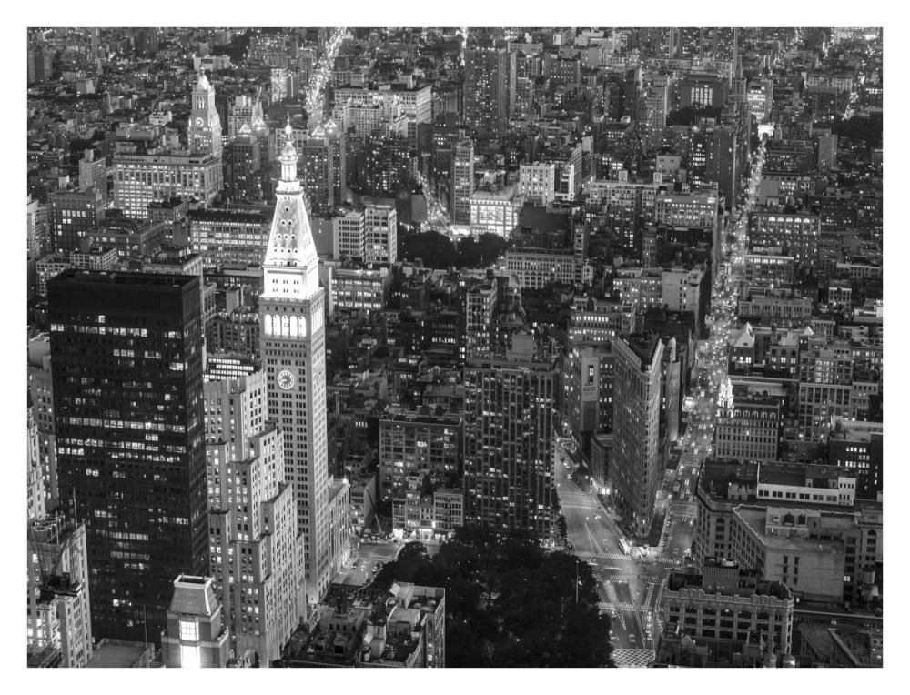 Aerial View Of Manhattan, Nyc-Paper Art-34X26