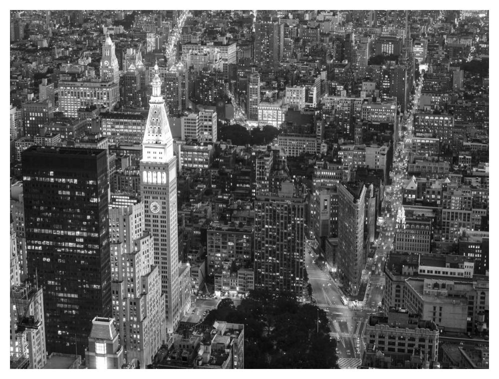 Aerial View Of Manhattan, Nyc-Paper Art-50X38