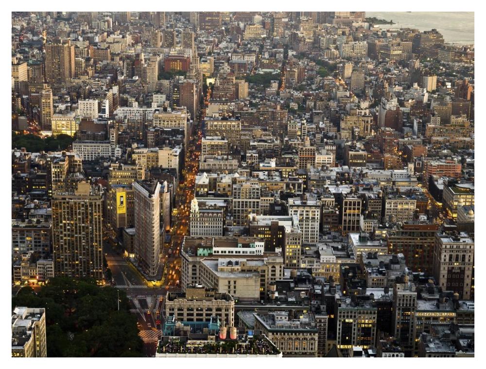 Aerial View Of Manhattan, Nyc-Paper Art-42X32