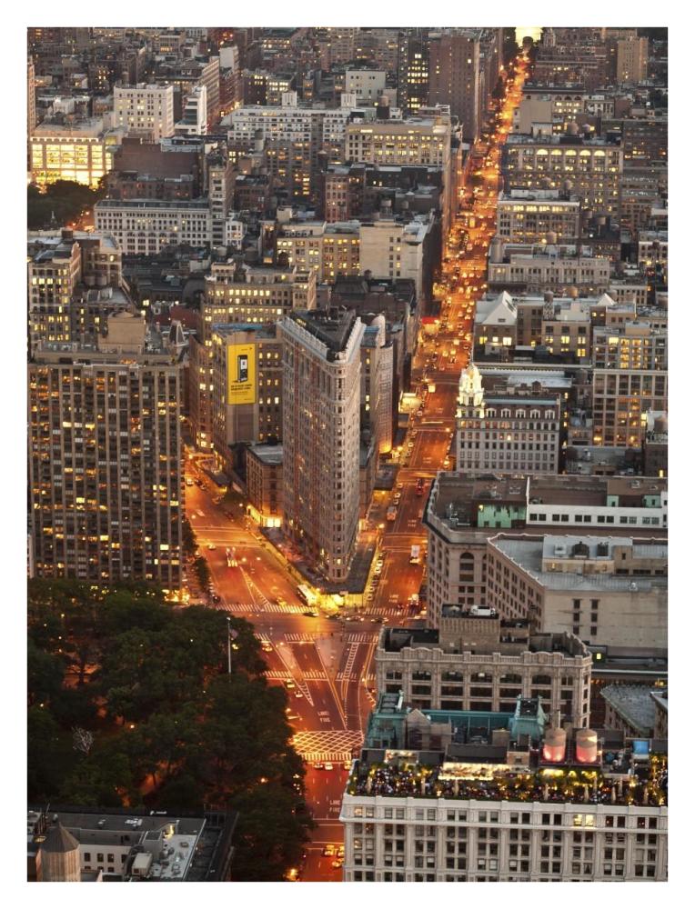 Aerial View Of Flatiron Building, Nyc-Paper Art-26X34