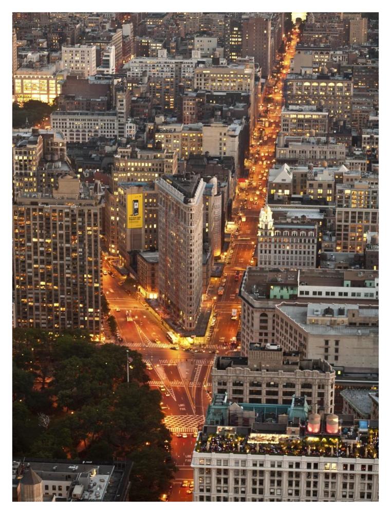 Aerial View Of Flatiron Building, Nyc-Paper Art-32X42