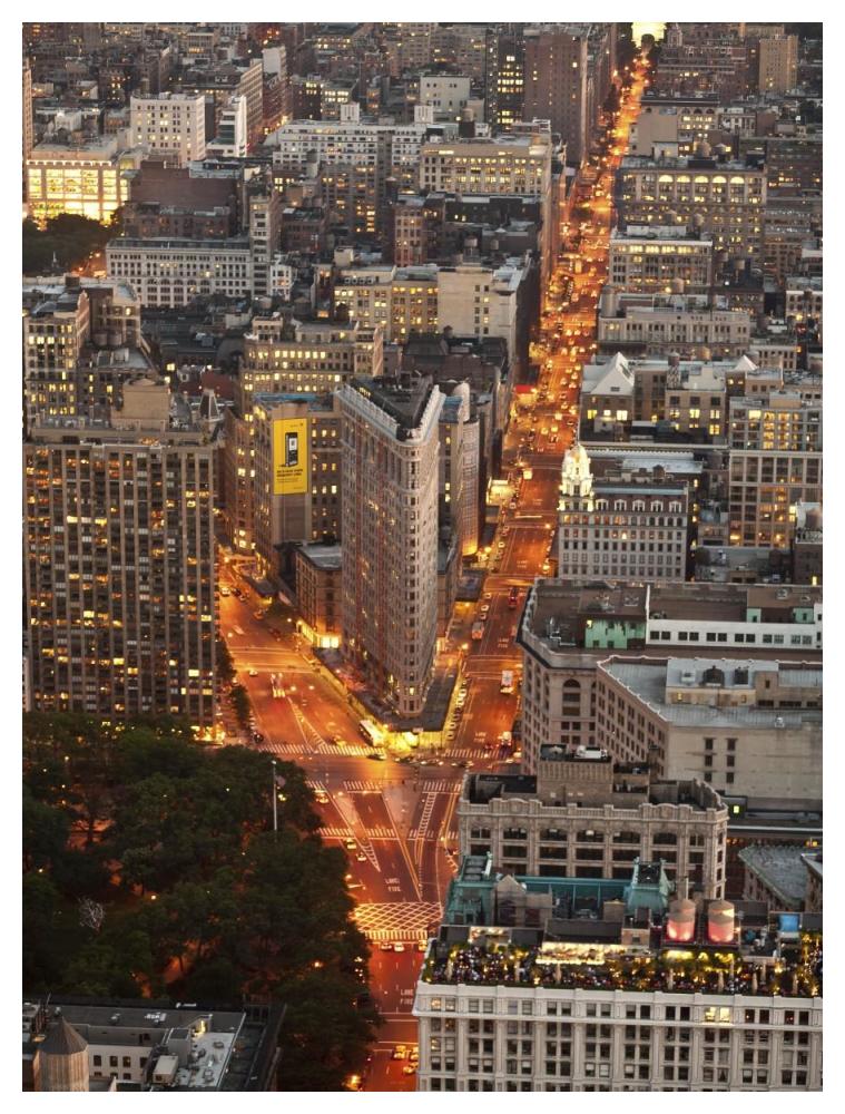 Aerial View Of Flatiron Building, Nyc-Paper Art-38X50