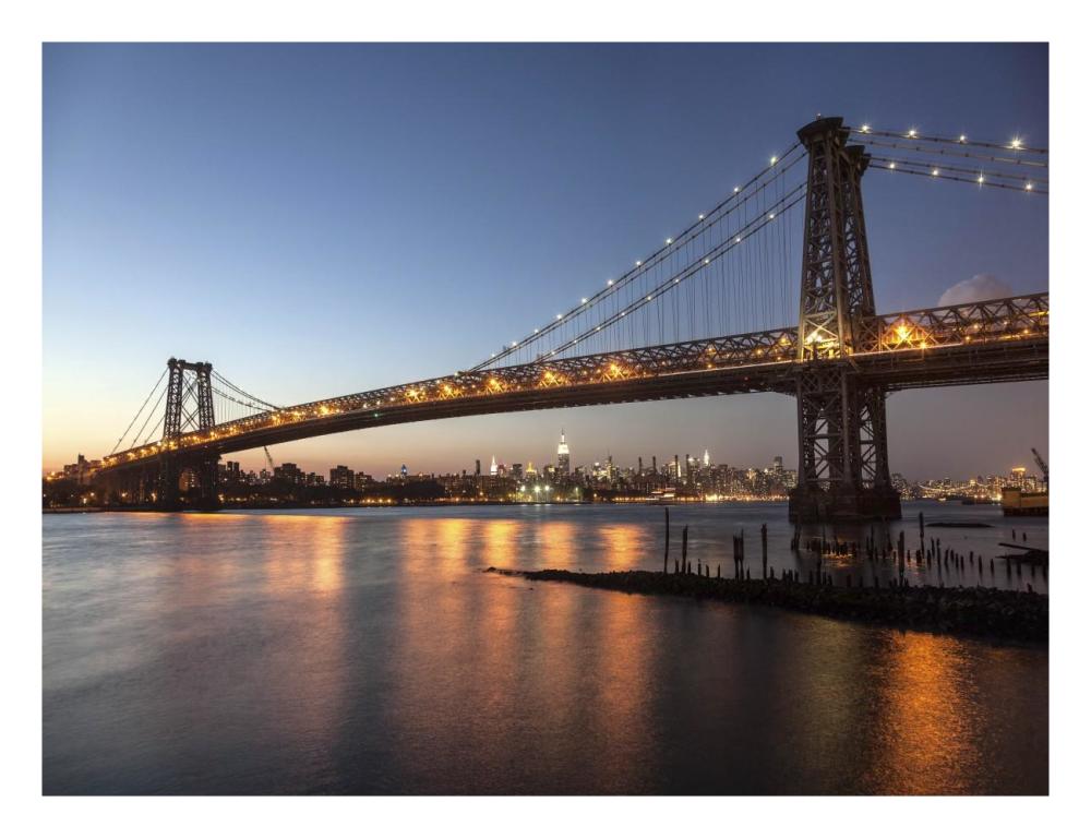 Queensboro Bridge And Manhattan From Brooklyn, Nyc-Paper Art-26X20