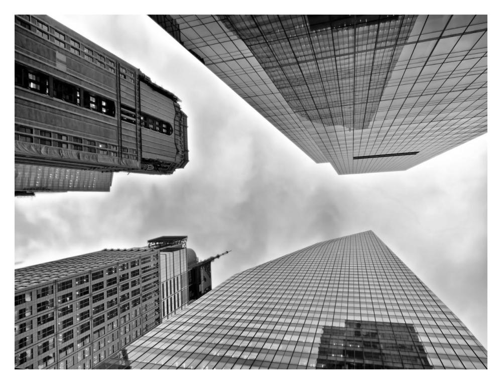 Urban View, Nyc-Paper Art-18X14