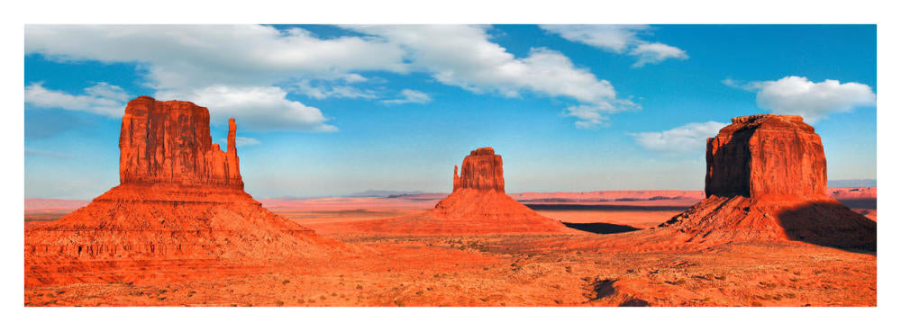 View To The Monument Valley, Arizona-Paper Art-38X14
