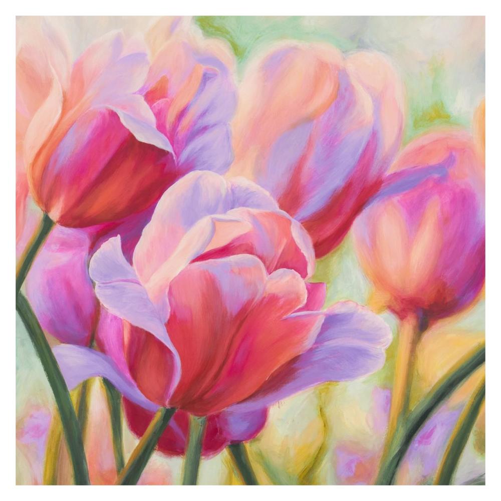 Tulips In Wonderland I-Paper Art-32X32