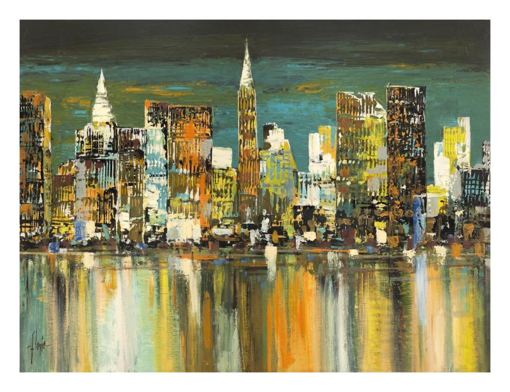 Le Mille Luci Di New York-Paper Art-26X20
