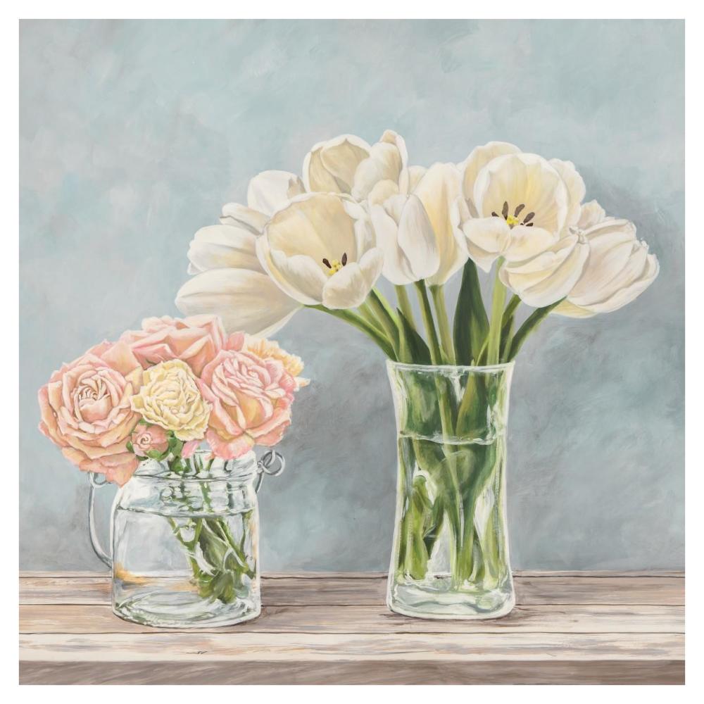 Fleurs Et Vases Aquamarine I-Paper Art-38X38