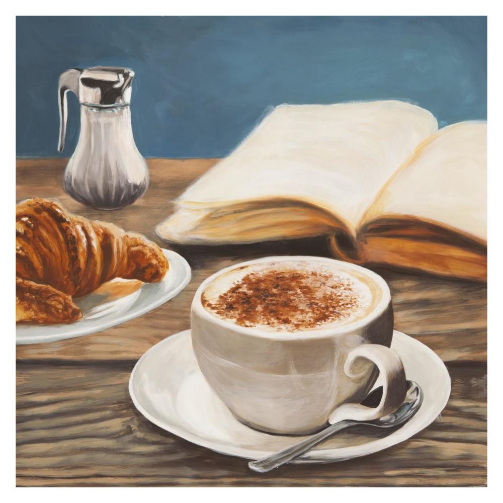Cappuccino & Book-Paper Art-32X32