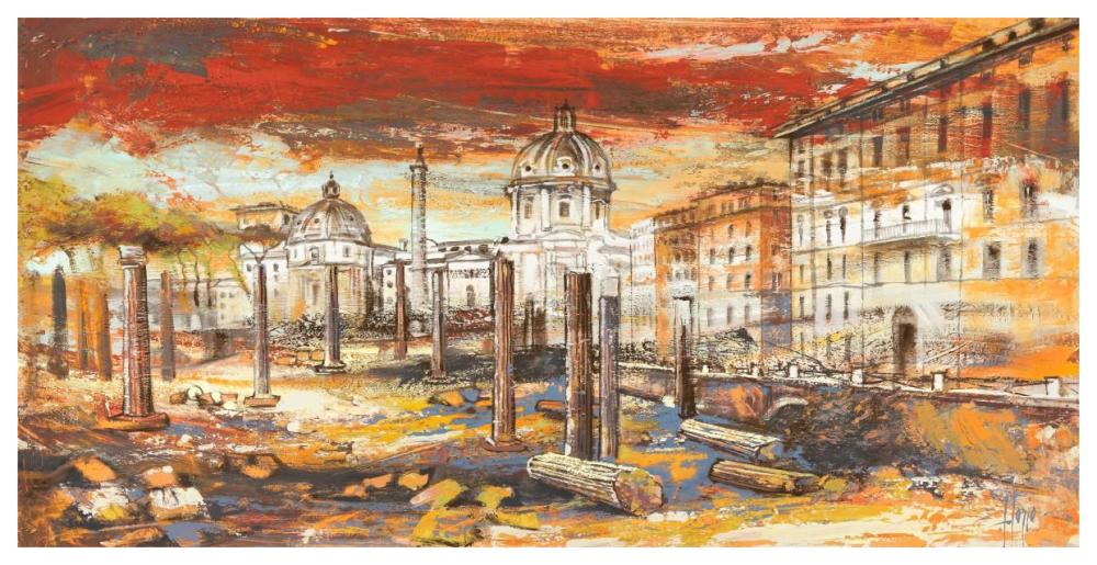 Tramonto Su Roma-Paper Art-62X32