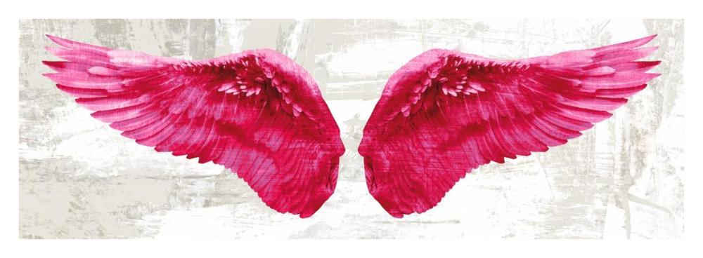 Angel Wings (Pink)-Paper Art-38X14