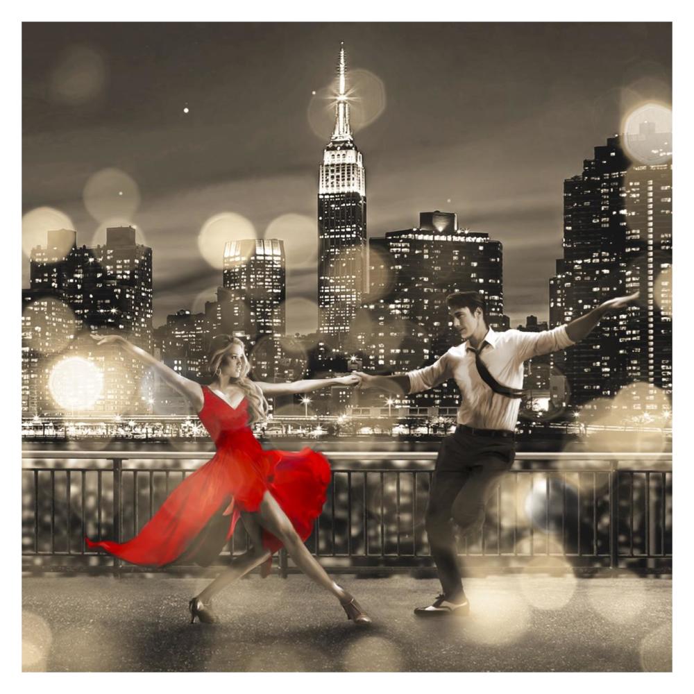 Dancin' In The Moonlight (Bw, Detail)-Paper Art-32X32