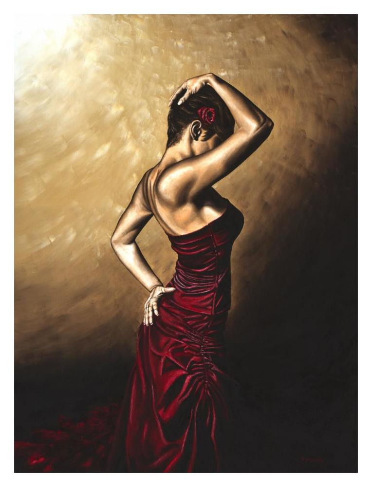 Flamenco Woman-Paper Art-14X18