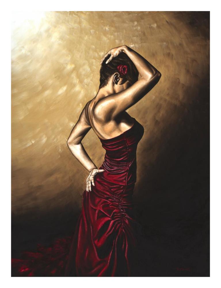 Flamenco Woman-Paper Art-20X26