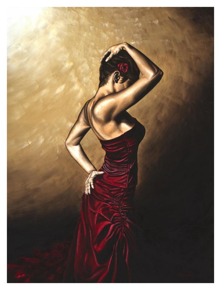 Flamenco Woman-Paper Art-32X42